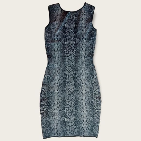 Guess Marciano Snake Print Bodycon Dress Small - Picture 2 of 8